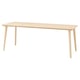 LISABO Table, plaqué frêne, 200x78 cm