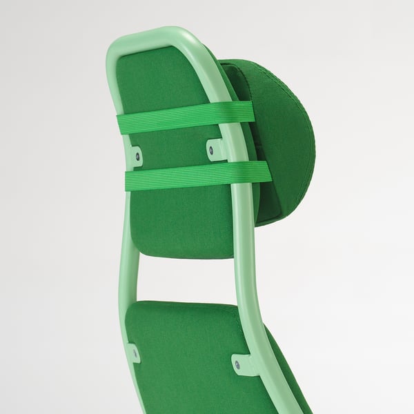 LÖPARBANA Chaise gaming, Vissle vert