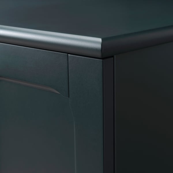 LOMMARP Rangement, bleu-vert foncé, 102x101 cm
