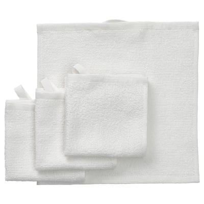 LUDDVIAL Petite serviette, blanc, 25x25 cm