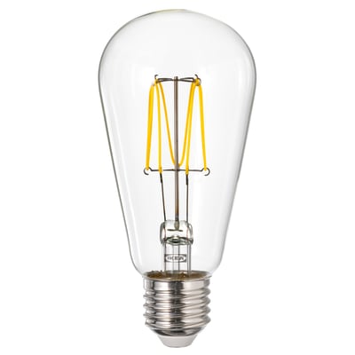 LUNNOM Ampoule LED E27 150 lumen, forme de goutte transparent
