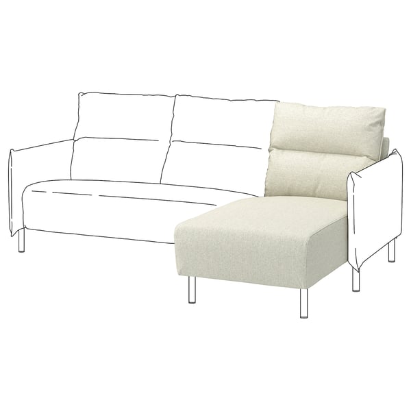 MANNARP Housse méridienne, Gunnared beige