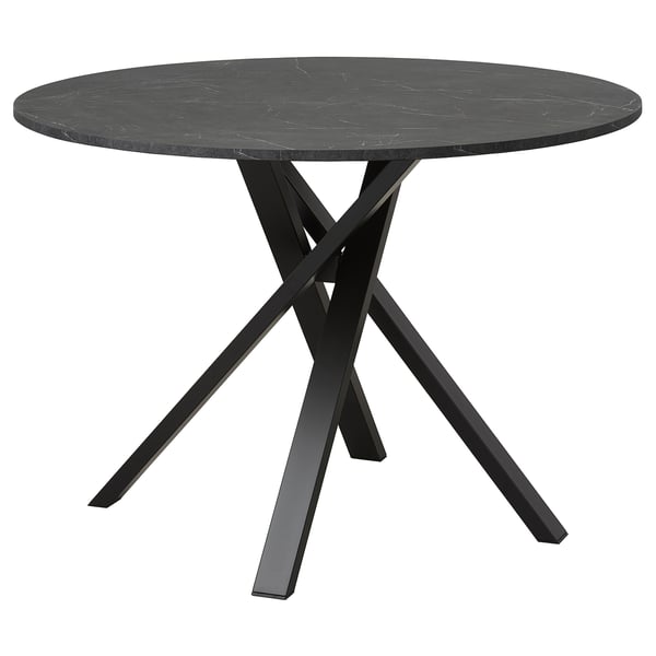 MARIEDAMM Table, noir marbré, 105 cm