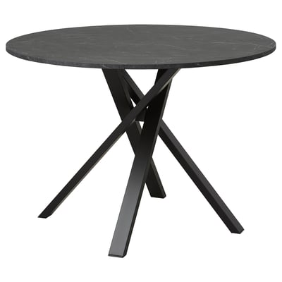 MARIEDAMM Table, noir marbré, 105 cm