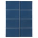 MEHAMN Jeu 2 ptes coul, aluminium/double face bleu, 150x201 cm