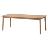 MELLANSEL Table extensible, plaqué chêne, 220x95x75 cm