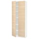 METOD Armoire avec tablettes, blanc/Askersund effet frêne clair, 80x37x200 cm