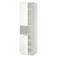 METOD Armoire micro-ondes+2ptes/tablette, blanc/Veddinge blanc, 60x60x220 cm