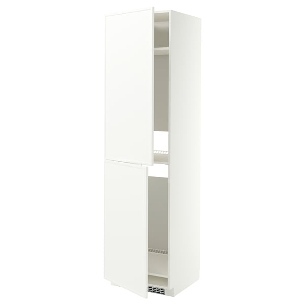 METOD Armoire pour réfrig./congélateur, blanc/Aspudden blanc mat, 60x60x220 cm