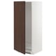 METOD Armoire pour réfrig./congélateur, blanc/Sinarp brun, 60x60x140 cm
