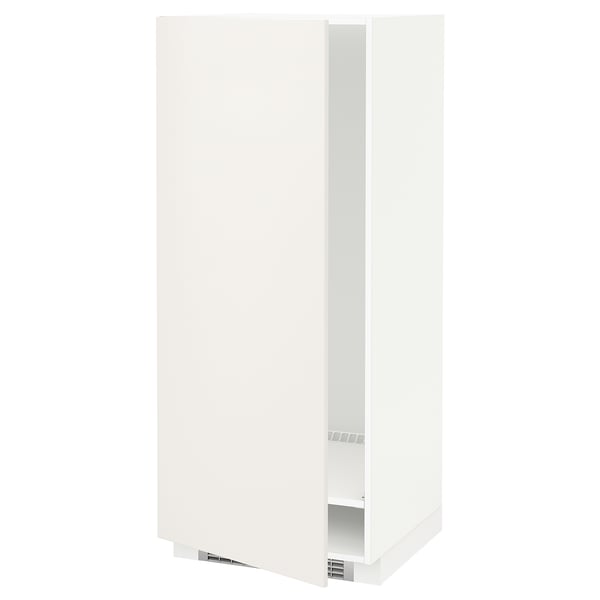 METOD Armoire pour réfrig./congélateur, blanc/Veddinge blanc, 60x60x140 cm