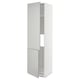 METOD Armoire réfr/cong 2ptes, blanc/Havstorp gris clair, 60x60x220 cm