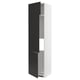 METOD Armoire réfrigérateur/congél+3ptes, blanc/Nickebo anthracite mat, 60x60x240 cm
