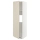 METOD Armoire réfrigérateur/congél+pte, blanc/Havstorp beige, 60x60x200 cm