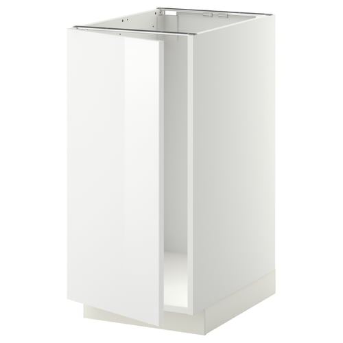 METOD Élément bas évier/tri, blanc/Ringhult blanc, 40x60 cm