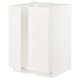 METOD Élément évier 2 portes, blanc/Veddinge blanc, 60x60 cm