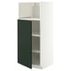 METOD Élément haut pr appareils encastrés, blanc/Havstorp vert profond, 60x60x140 cm