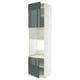 METOD Élément haut pr appareils encastrés, blanc/Kallarp gris-vert foncé brillant, 60x60x240 cm