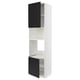 METOD Élément haut pr appareils encastrés, blanc/Upplöv anthracite mat, 60x60x240 cm