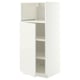 METOD Élément haut pr appareils encastrés, blanc/Veddinge blanc, 60x60x140 cm