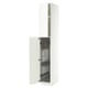 METOD Élément haut + rangements prod entr, blanc/Aspudden blanc mat, 40x60x240 cm