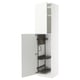 METOD Élément haut + rangements prod entr, blanc/Stensund blanc, 60x60x240 cm