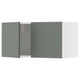 METOD Élément mural 2 portes, blanc/Nickebo gris mat-vert, 80x40 cm