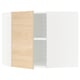 METOD Élément mural angle + tablettes, blanc/Askersund effet frêne clair, 68x60 cm