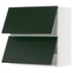 METOD Élément mural horizontal+2 portes, blanc/Havstorp vert profond, 80x80 cm