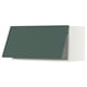 METOD Élément mural horizontal, blanc/Aspudden gris-vert foncé, 80x40 cm