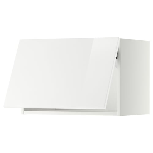 METOD Élément mural horizontal, blanc/Ringhult blanc, 60x40 cm