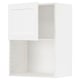 METOD Élément mural pour micro-ondes, blanc Enköping/blanc effet bois, 60x80 cm