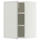 METOD Élément mural + tablettes, blanc/Aspudden gris clair, 40x60 cm