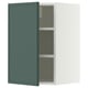 METOD Élément mural + tablettes, blanc/Aspudden gris-vert foncé, 40x60 cm