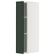 METOD Élément mural + tablettes, blanc/Havstorp vert profond, 20x80 cm