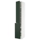 METOD / MAXIMERA Élément armoire av 3t/1p/2tb coulis, blanc/Havstorp vert profond, 40x60x240 cm