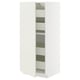 METOD / MAXIMERA Élément armoire avec tiroirs, blanc/Veddinge blanc, 60x60x140 cm