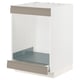 METOD / MAXIMERA Élément bas table cuisson/four+tir, blanc/Upplöv beige foncé mat, 60x60 cm