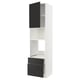METOD / MAXIMERA Élément haut pr appareils encastrés, blanc/Nickebo anthracite mat, 60x60x240 cm