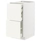 METOD / MAXIMERA Élt bas 2faces/2tir bas+1moy+1haut, blanc/Vallstena blanc, 40x60 cm