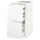 METOD / MAXIMERA Élt bas 2faces/2tir bas+1moy+1haut, blanc/Voxtorp blanc mat, 40x60 cm