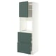 METOD / MAXIMERA Rangement four+tiroir/2fcs/2tir ht, blanc/Aspudden gris-vert foncé, 60x60x200 cm