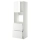 METOD / MAXIMERA Rangement four+tiroir/2fcs/2tir ht, blanc/Ringhult blanc, 60x60x200 cm