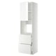 METOD / MAXIMERA Rangement four+tiroir/2fcs/2tir ht, blanc/Ringhult blanc, 60x60x220 cm