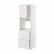 METOD / MAXIMERA Rangement four+tiroir/2fcs/2tir ht, blanc/Stensund blanc, 60x60x200 cm