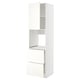 METOD / MAXIMERA Rangement four+tiroir/2fcs/2tir ht, blanc/Vallstena blanc, 60x60x220 cm