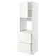 METOD / MAXIMERA Rangement four+tiroir/2fcs/2tir ht, blanc/Vallstena blanc, 60x60x200 cm
