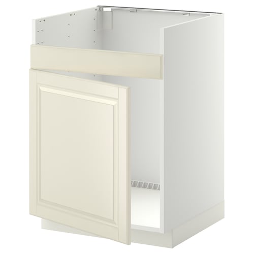 METOD Rangemt bas pour évier 1 bac HAVSEN, blanc/Bodbyn blanc cassé, 60x60 cm