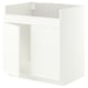 METOD Rangemt bas pr évier 2 bacs HAVSEN, blanc/Aspudden blanc mat, 80x60 cm