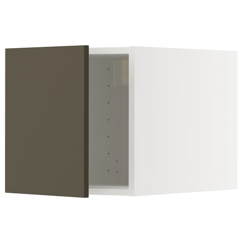 METOD Surmeuble, blanc/Havstorp brun-beige, 40x40 cm